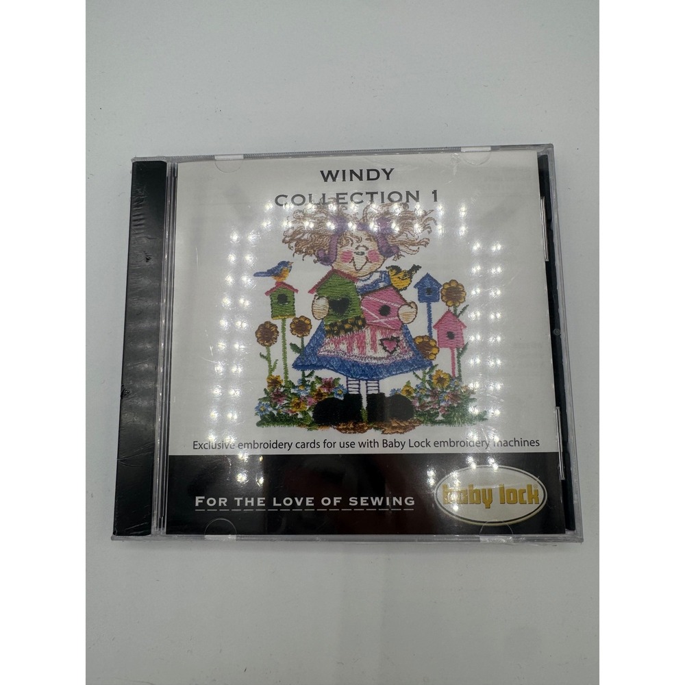 Baby Lock Windy Collection 1 Embroidery Card BLEC-P01 New Sealed